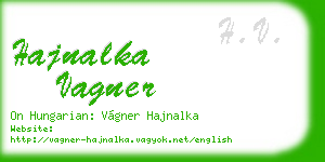 hajnalka vagner business card