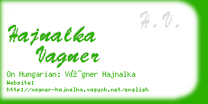 hajnalka vagner business card